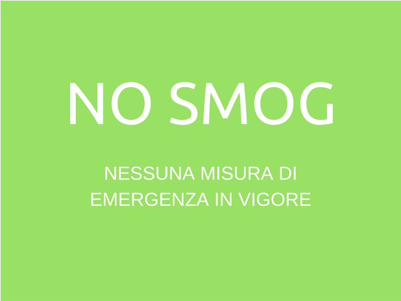 Revocate le misure di emergenza, smog entro i limiti