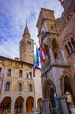 Il Palazzo municipale in inverno