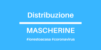 Da lunedì 6/4 in distribuzione mascherine  a 4410 famiglie