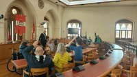 Gli utenti del Piccolo Principe in visita al Palazzo comunale