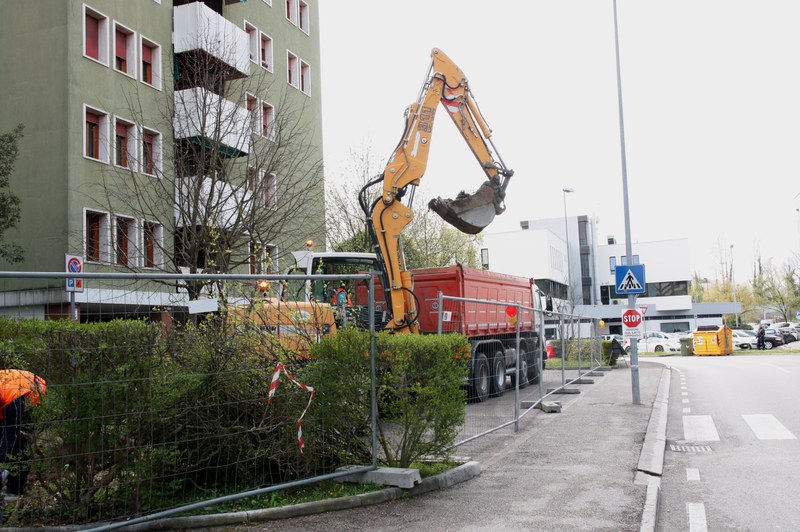 Ciclabile dei parchi, partiti i lavori in via del Maglio