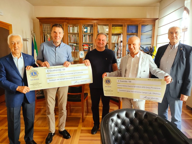 La solidarietà di Lions Club Pordenone Host per la città