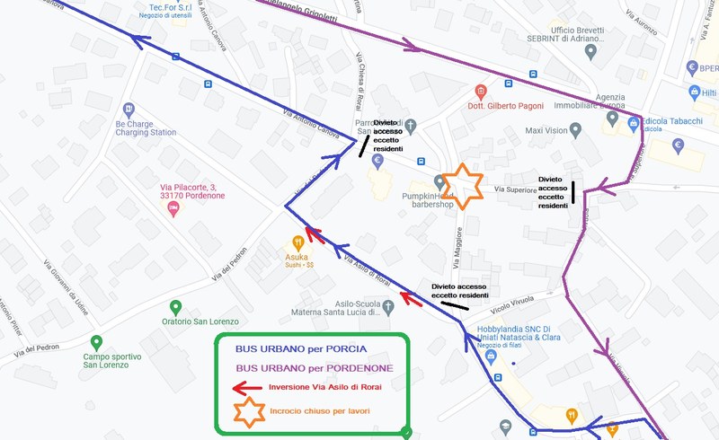 Lavori di riqualificazione del centro storico di Roraigrande