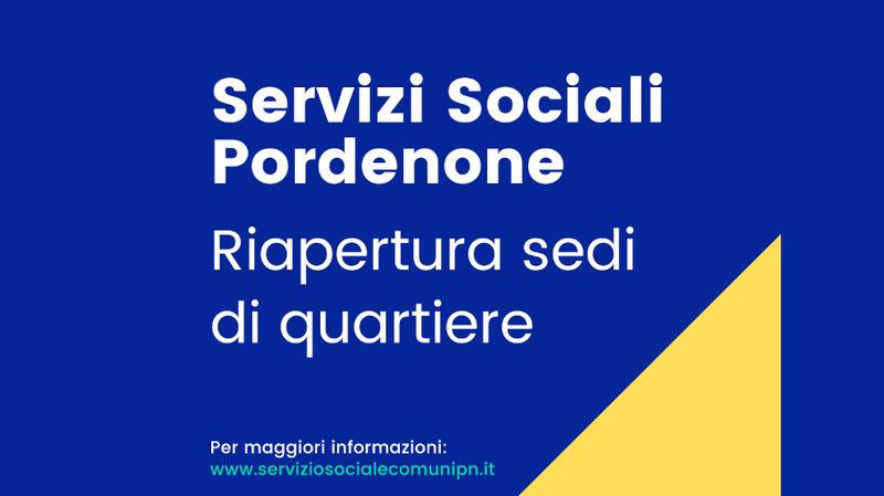 Riaprono gli sportelli nei quartieri
