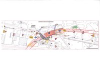 Via Udine, traffico deviato