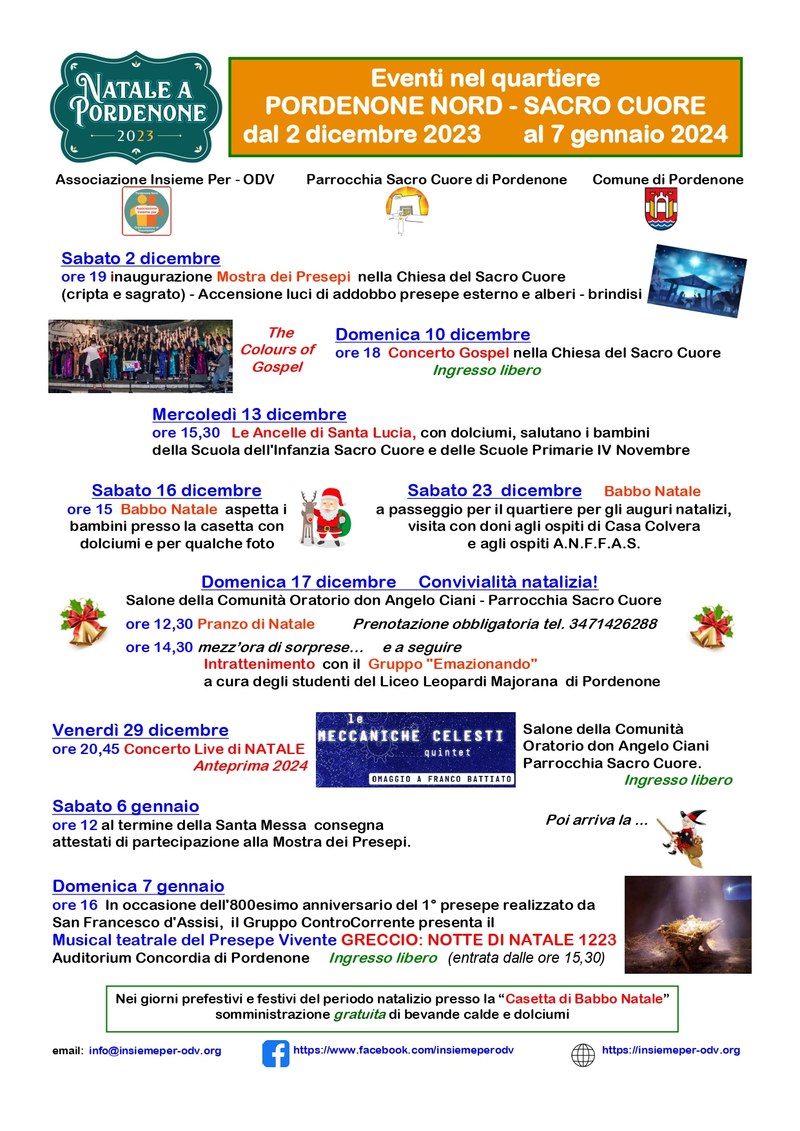 Eventi nel quartiere Pordenone Nord - Sacro Cuore Eventi nel quartiere Pordenone Nord - Sacro Cuore