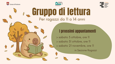Gruppo di lettura per ragazze e ragazzi 11-14 anni