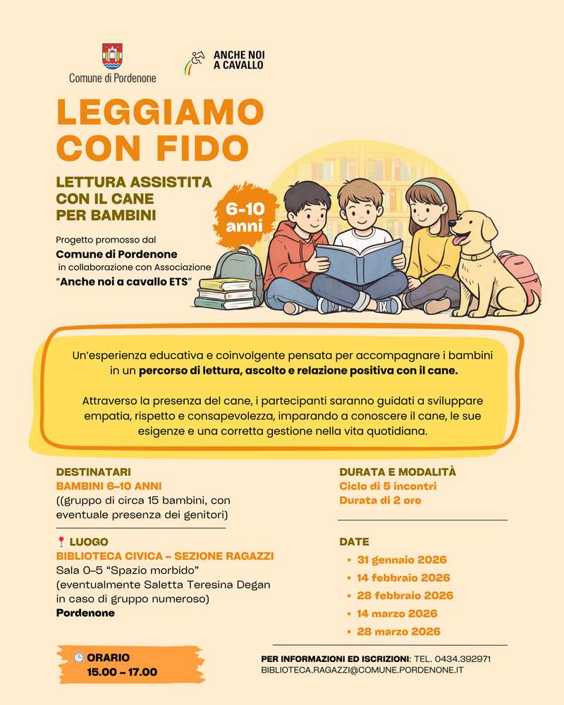 Leggiamo con fido  (6-10 anni)