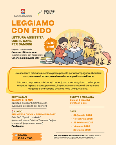 Leggiamo con fido  (6-10 anni) - 14 febbraio