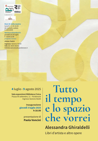 Inaugurazione della mostra "Tutto il tempo e lo spazio che vorrei"