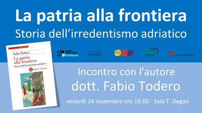 Presentazione del libro “La patria alla frontiera. Storia dell’irredentismo adriatico”