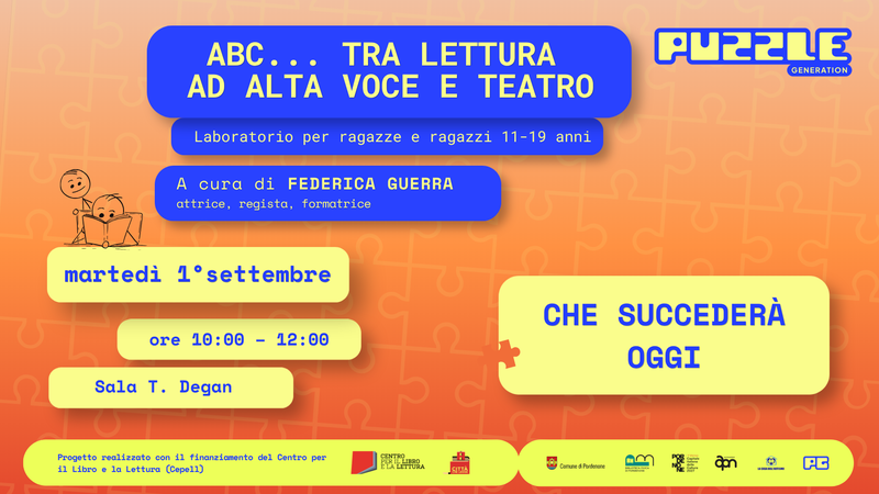 ABC... tra lettura ad alta voce e teatro. Che succederà oggi?