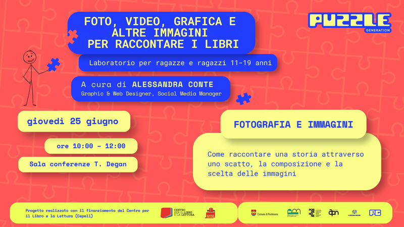 Foto, video, grafica e altre immagini per raccontare i libri. Fotografia e immagini