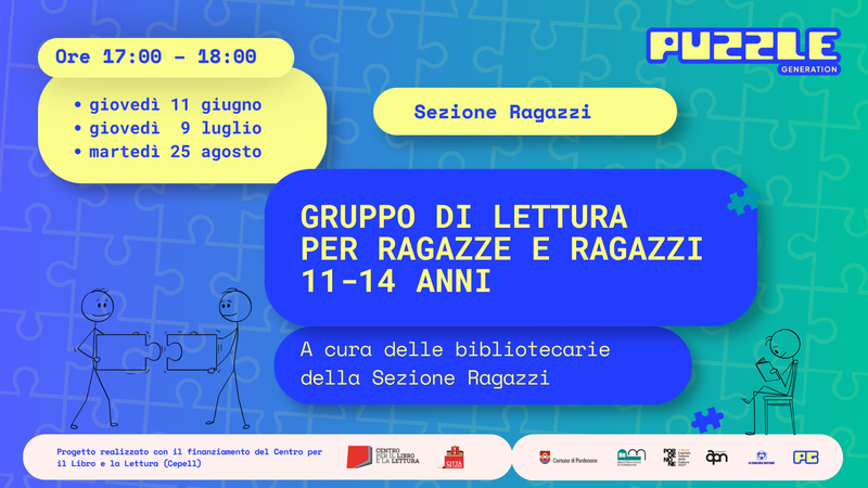 Gruppo di lettura per ragazze e ragazzi 11-14 anni
