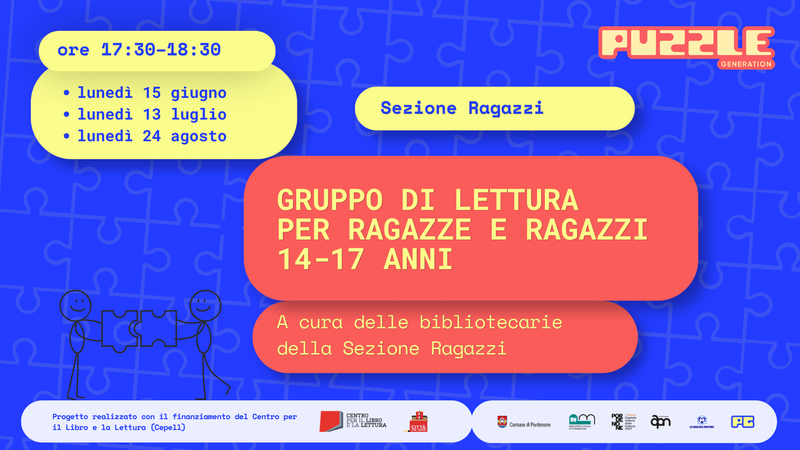 Gruppo di lettura per ragazzi 14-17 anni - 15 giugno