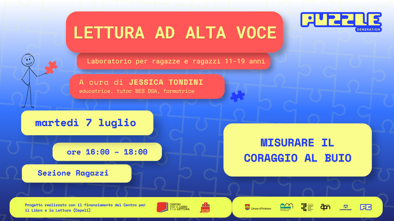 Lettura ad alta voce - Misurare il coraggio al buio