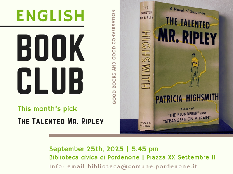 The Talented Mr. Ripley, by Patricia Highsmith