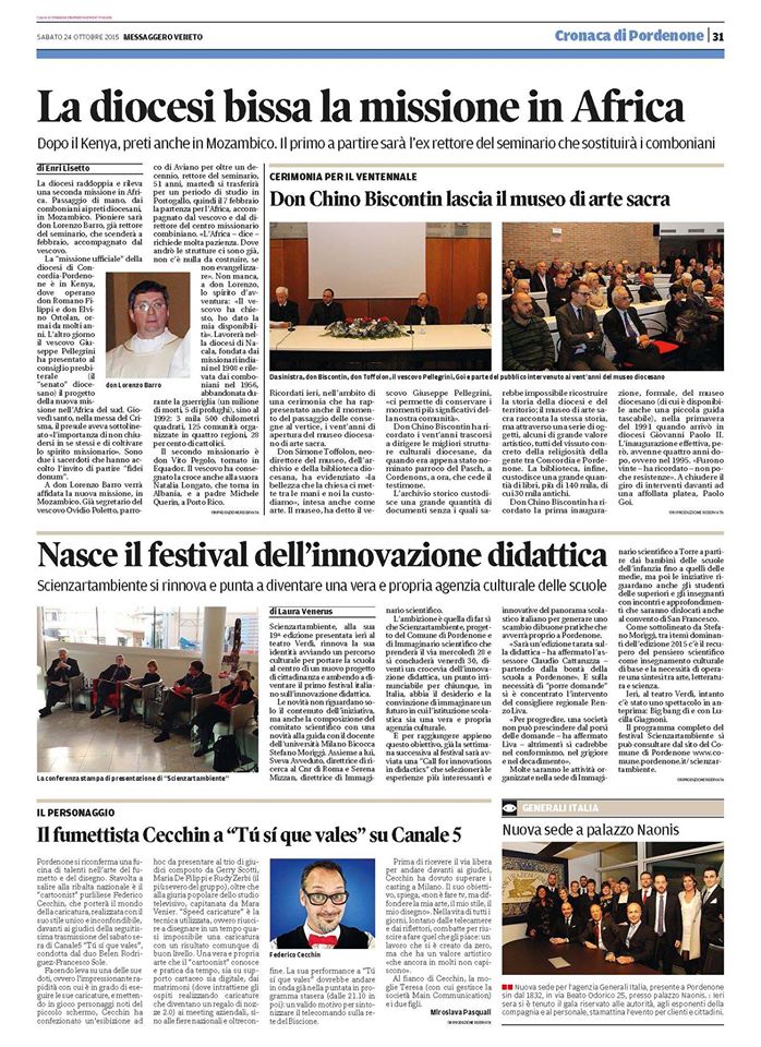 Nasce il festival dell'innovazione didattica - Messaggero Veneto 24.10.15