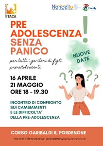 Pre adolescenza senza panico
