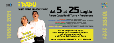 Rassegna estiva a cura de i Papu. Dal 5 al 25 luglio ogni sera alle 21.00 #estateapordenone