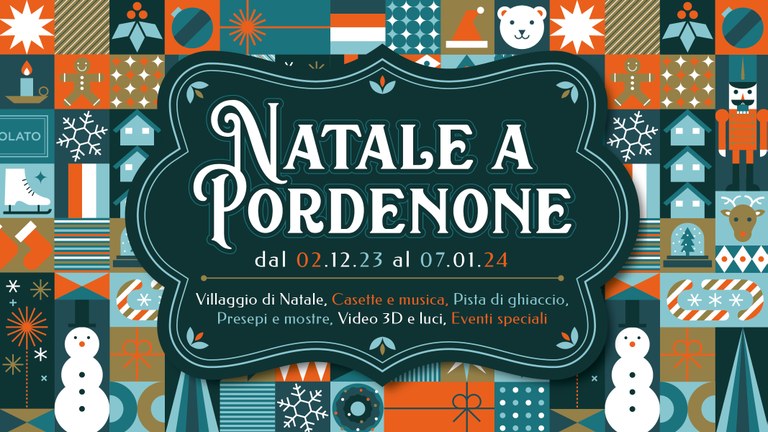 Banner Natale a Pordenone