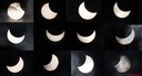 In un'unica immagine le varie fasi dell'eclissi. Foto di Guido Imbimbo