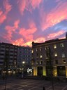 Impossibile non emozionarsi con questi tramonti in piazza Foto di Angela Biancat @angycat  (12/10/2023)