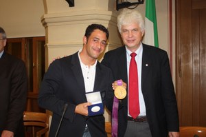 26 novembre 2012, conferito il Sigillo della città a Daniele Molmenti