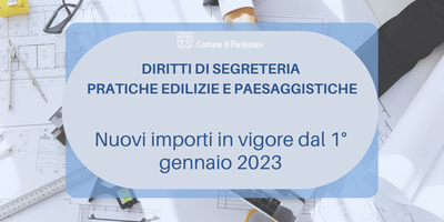 Diritti di segreteria per pratiche edilizie e paesaggistiche