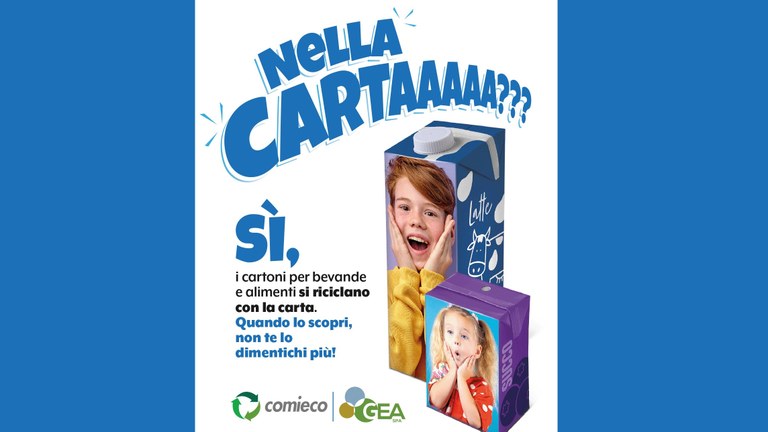 Il tetrapak va messo nella carta. Da GEA e COMIECO le informazioni su come conferire correttamente i cartoni per bevande e alimenti.