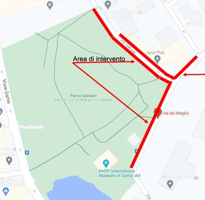 Rifacimento marciapiedi in via Vallona e via del Maglio