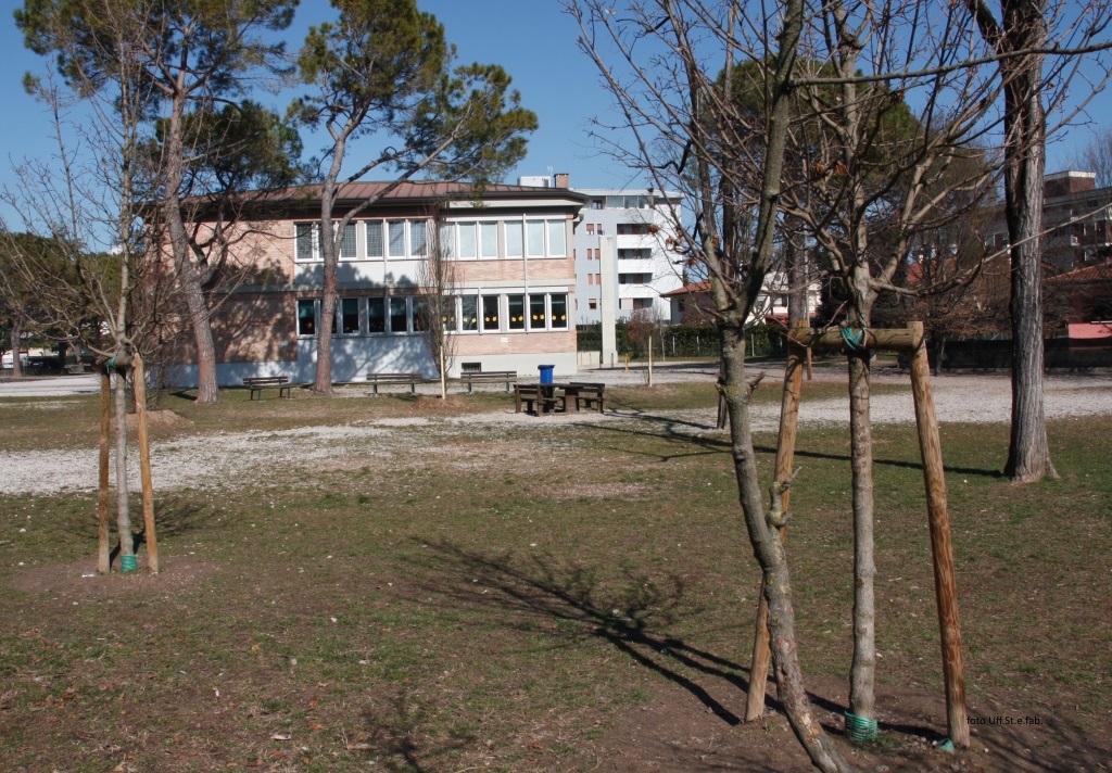 Foto   Nel cortile della scuola in via del Carabiniere