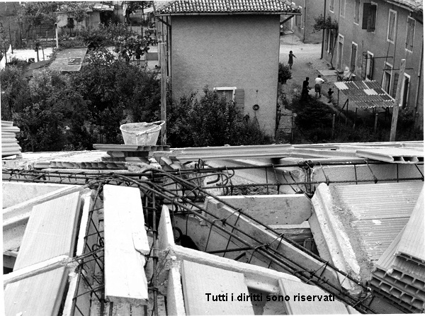 Vista dal tetto della scuola elementare - anni '60
