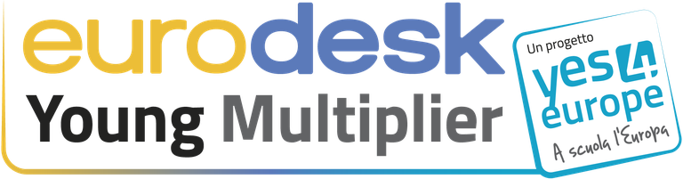 logo con scritta Eurodesk young Multiplier 2021-2022