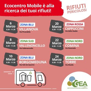Ecocentro Mobile - Calandario marzo - Pericolosi