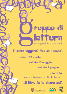 Gruppo di lettura per ragazzi da 11 a 14 anni