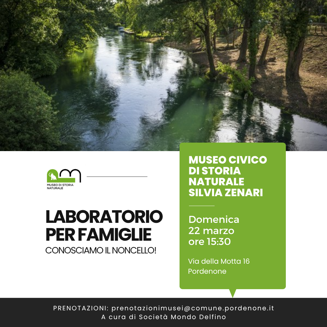 Museo Di Storia Naturale - Conosciamo il Noncello - laboratorio per famiglie - 22 marzo 2026 - Società Mondo Delfino Cooperativa Sociale - Musei.png
