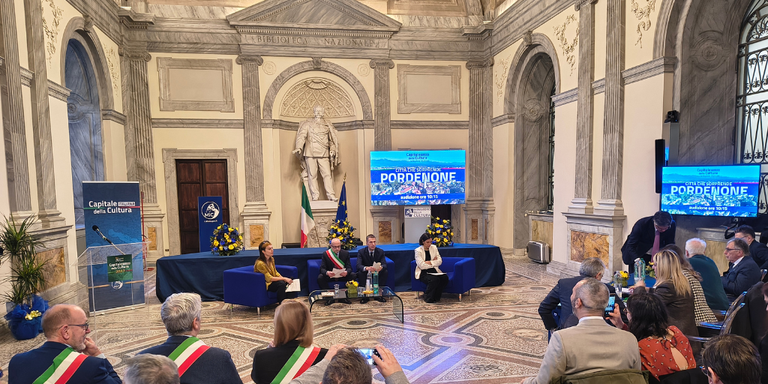 Foto della sala Spadolini durante le audizioni